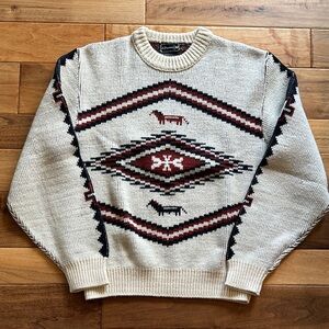 Vtg 70s JC Penney Aztec Navajo sweater.